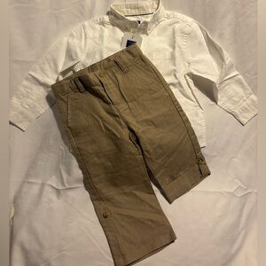 2 Piece Outfit - Janie and Jack 2T Boys Dress Shirt and Pants